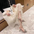 Luxury Style Butterfly Knot Crystal Pointed Toe Heel